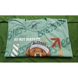 O.G. HUSTLE Bailey Apparel Blessed Hustle Bear Men's T-Shirt Size 5XL